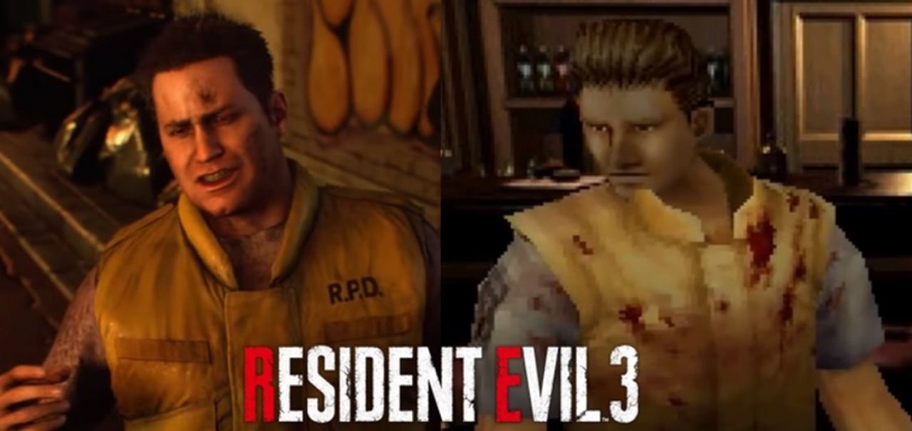 Diferença gráfica de Resident Evil 3 Remake é revelada; veja PS1 vs. PS4/X1