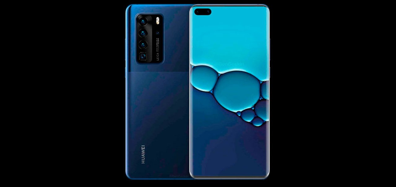 Huawei P40 Pro terá três câmeras frontais, aponta teaser