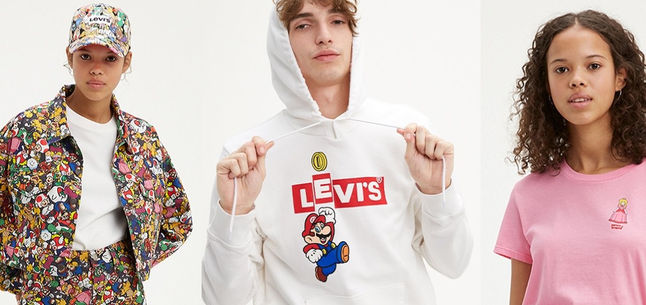 Levi's e Super Mario fecham parceria para lançar linha de roupas