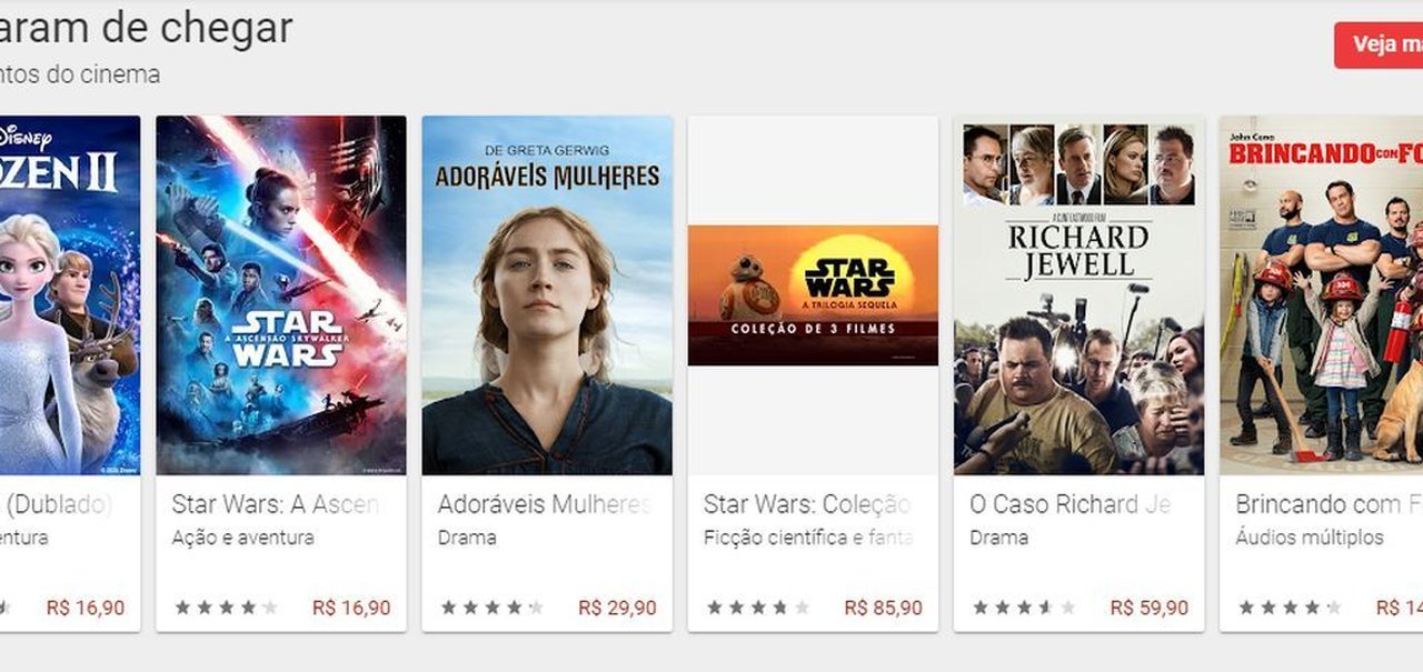 Google Play pode liberar filmes gratuitamente, mas com anúncios