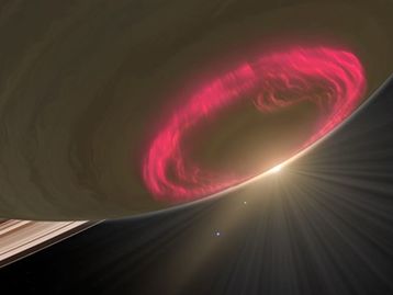 Aquecimento da atmosfera de Saturno é causado por auroras