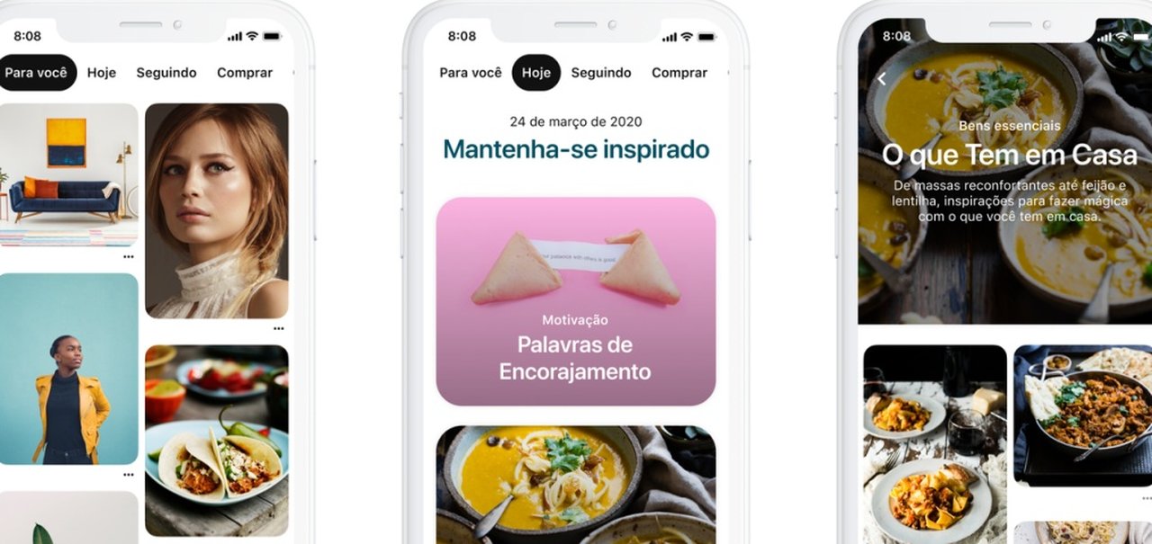 Pinterest adiciona a guia 'Hoje' para os usuários do Brasil