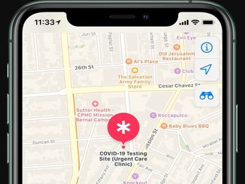 EUA: Apple Maps agora mostra testes de coronavírus perto de você