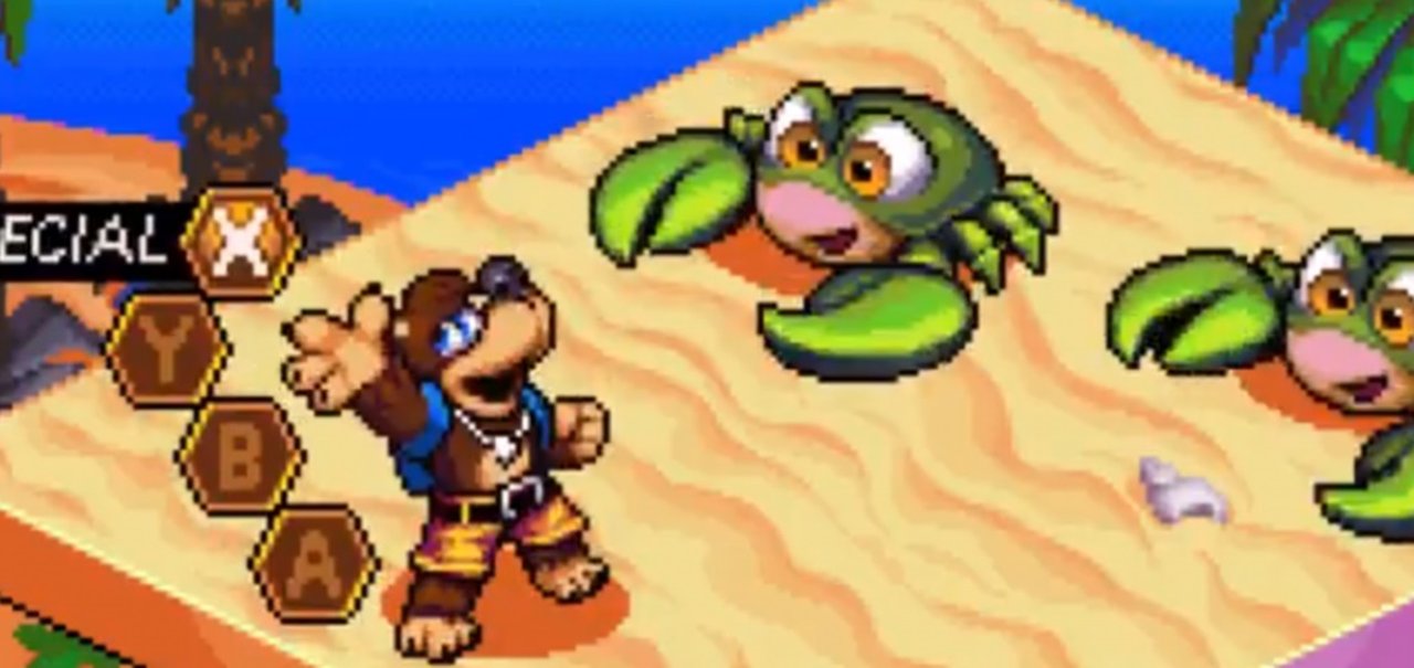 Fã reimagina Banjo-Kazooie como RPG de turnos 16 bits