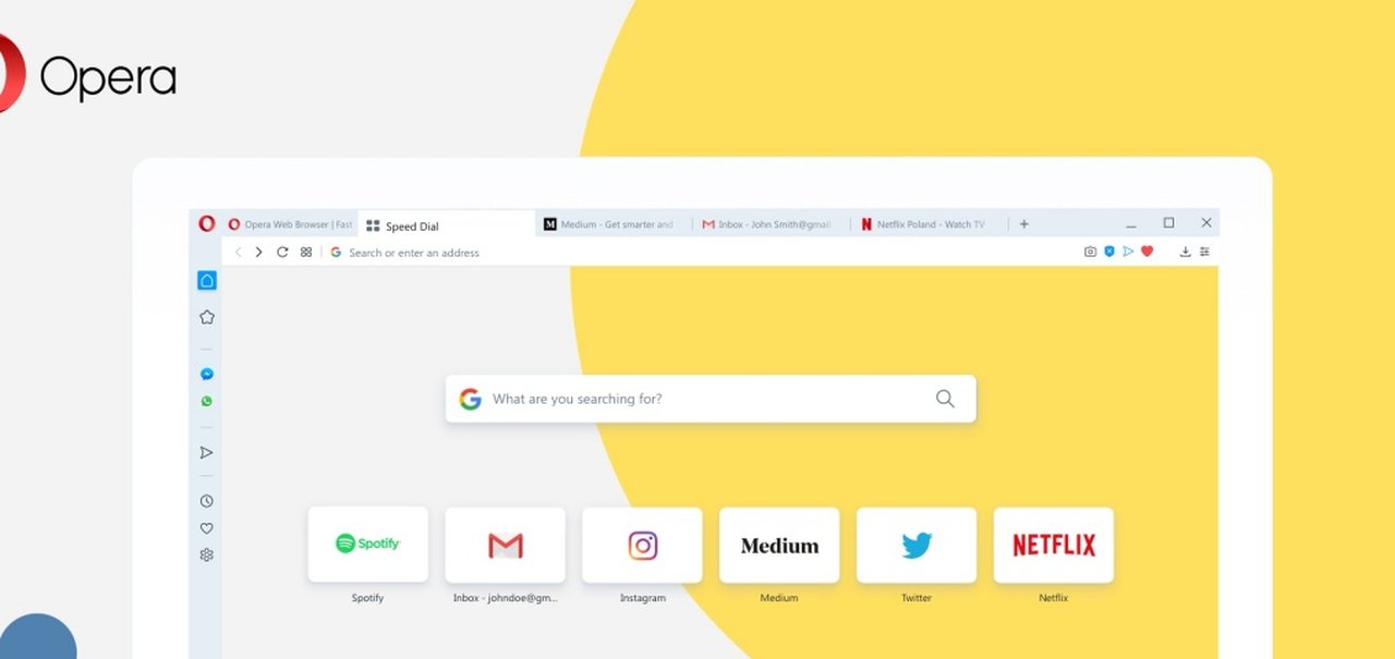 Opera 68 inclui integração nativa com o Instagram