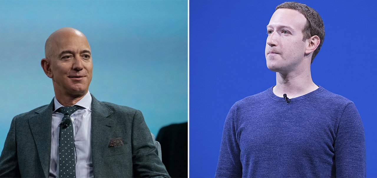 Jeff Bezos, CEO da Amazon, é agora 2x mais rico que Zuckerberg