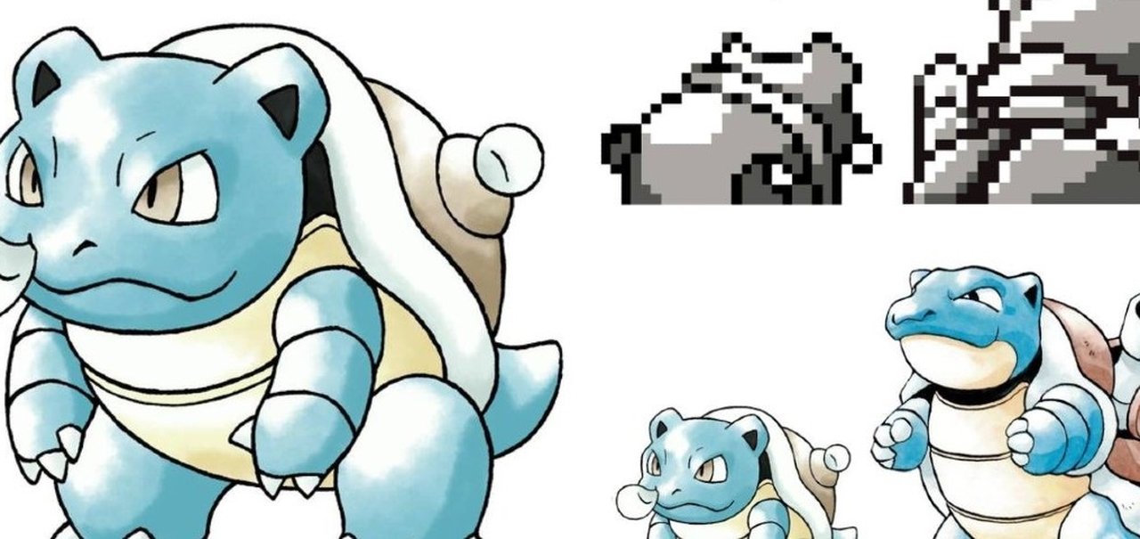 Pokémon Red/Blue originalmente tinha um Baby Blastoise na primeira geração