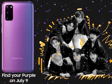 K-pop | Galaxy S20+ ganha versão do BTS com Galaxy Buds+ customizado