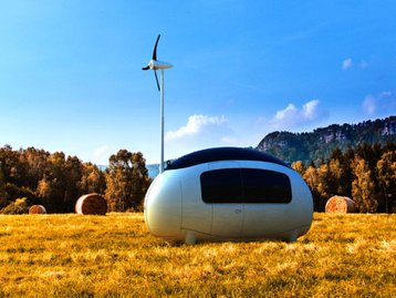 'Casa cápsula' com energia solar e eólica é vendida por US$ 90 mil