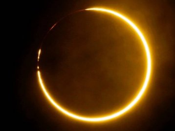 Veja como foi o eclipse com ‘anel de fogo’ deste domingo (21)