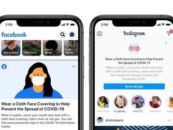 Facebook e Instagram vão lembrar usuários de usarem máscara