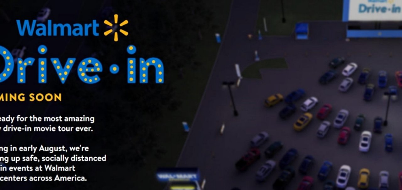 Walmart transformará estacionamentos em cinemas drive-in nos EUA