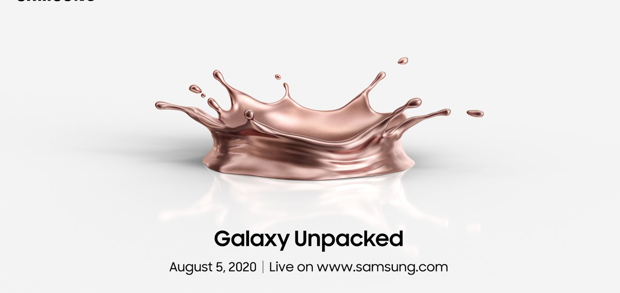 Samsung Galaxy Note20 será anunciado em 5 de agosto no 'Unpacked'