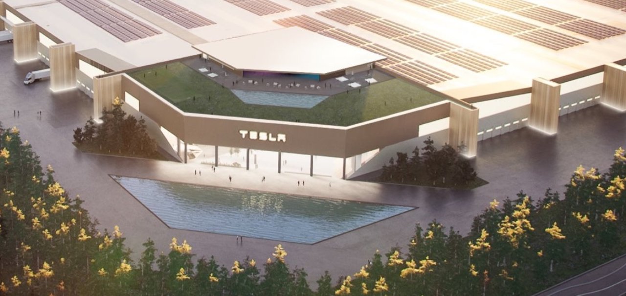 Elon Musk revela visual da nova Gigafactory da Tesla em Berlim
