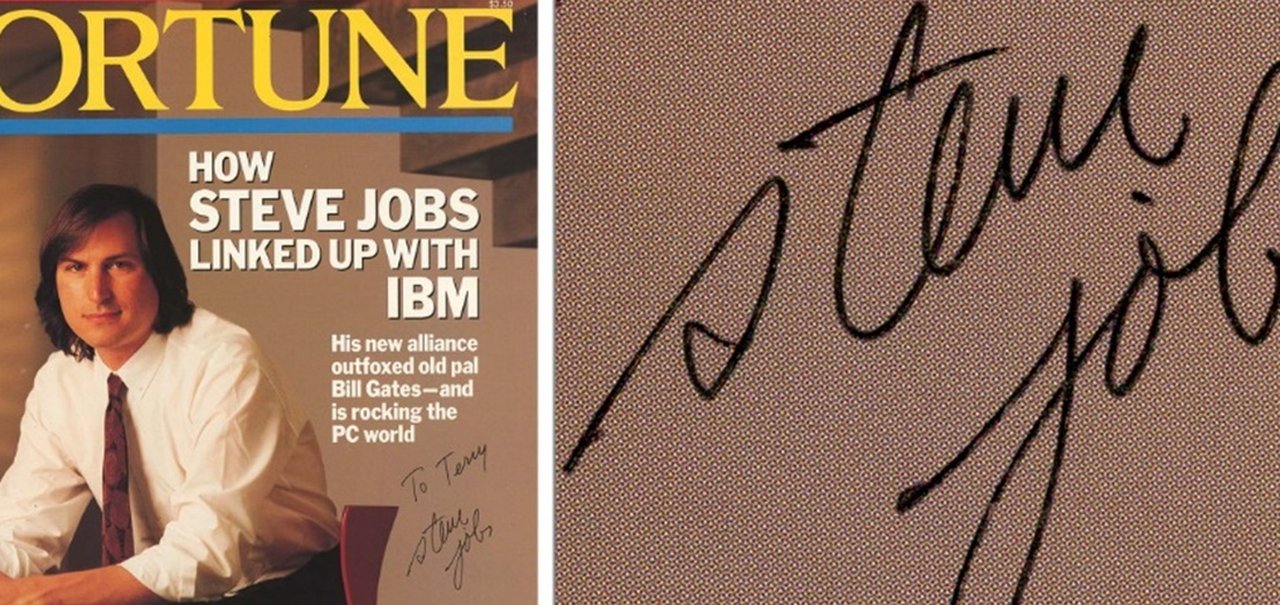 Revista autografada por Steve Jobs vai a leilão por US$ 11 mil