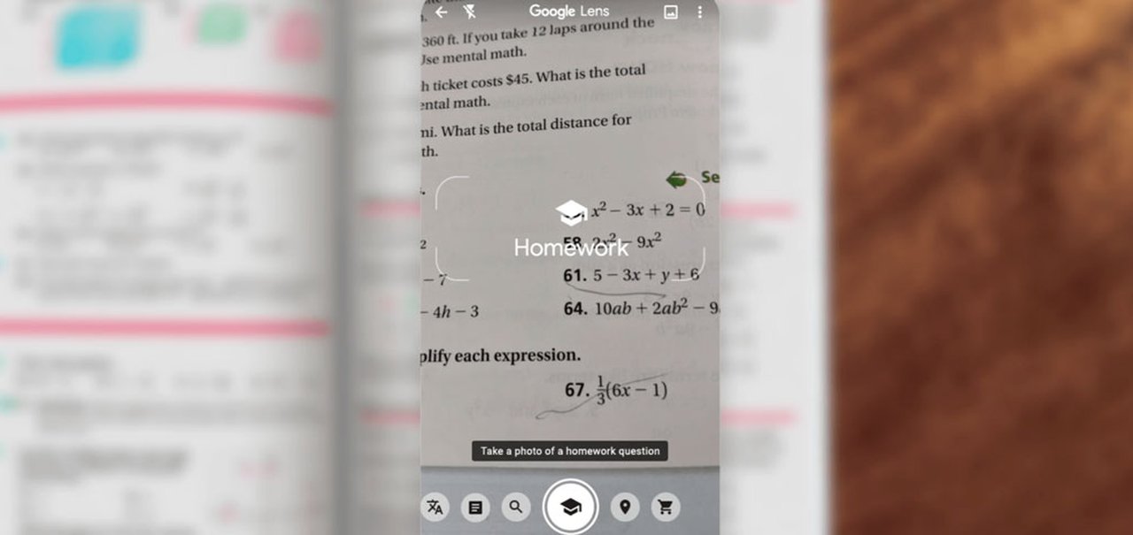 Google Lens ajuda a resolver cálculos de matemática e ciências