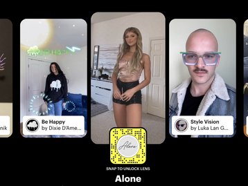 Snapchat lança filtros especiais para serem usados no TikTok
