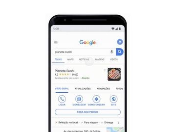 Google adiciona botão de delivery em suas buscas e no Google Maps