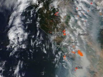 Incêndio na Califórnia: veja imagens do fenômeno do espaço