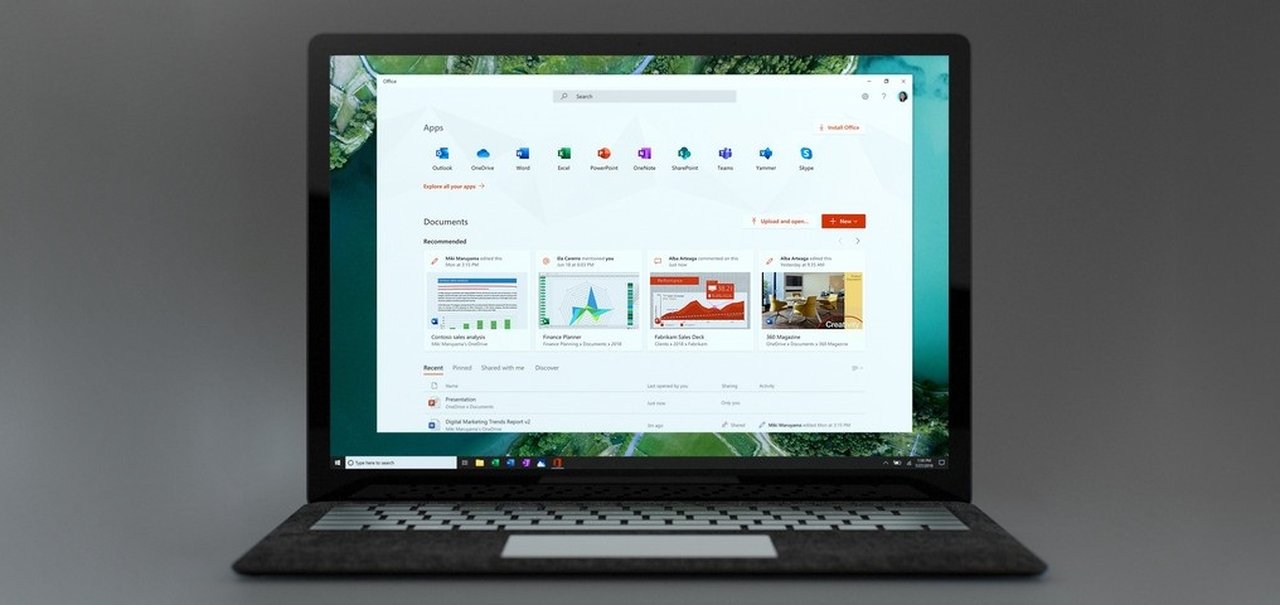 Microsoft Office ganha layout com abas verticais no Windows 10