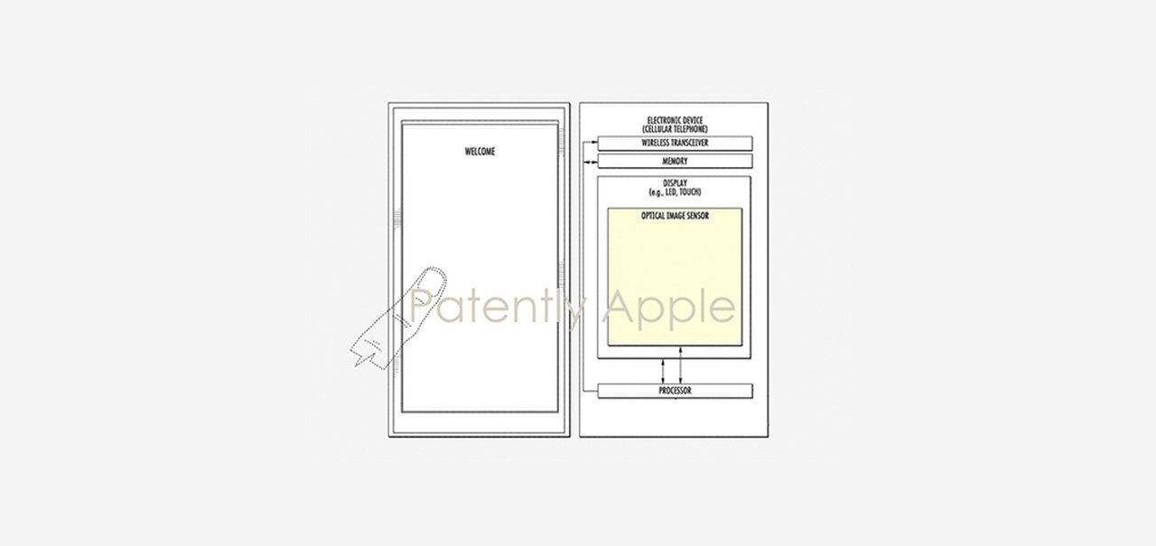 Touch ID sob tela do iPhone seria maior e intuitivo, sugere patente