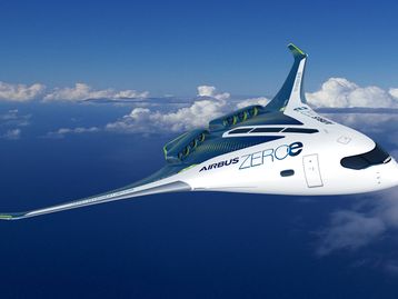 Airbus revela 3 aviões movidos a hidrogênio para 2035
