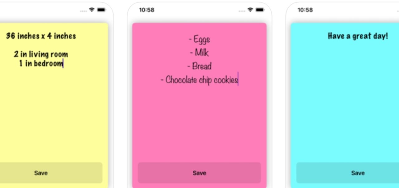 Coloque 'post-its' na tela do seu iPhone com o app Sticky Widgets