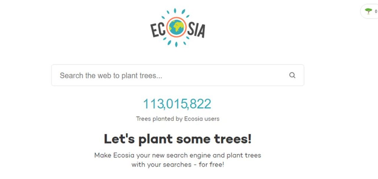 Ecosia, o buscador que planta árvores a cada pesquisa que você faz