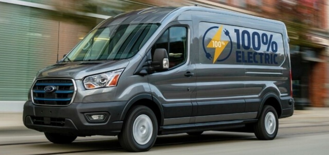 Van elétrica Ford E-Transit é revelada com 350 km de autonomia