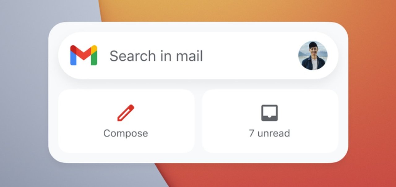 Gmail ganha widget para iOS 14 com funções limitadas