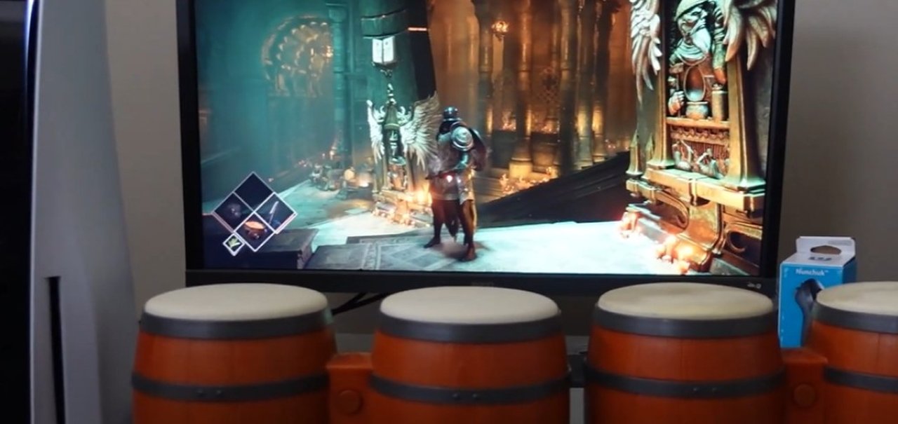 Veja Demon's Souls sendo jogado com os bongos do DK no PS5!