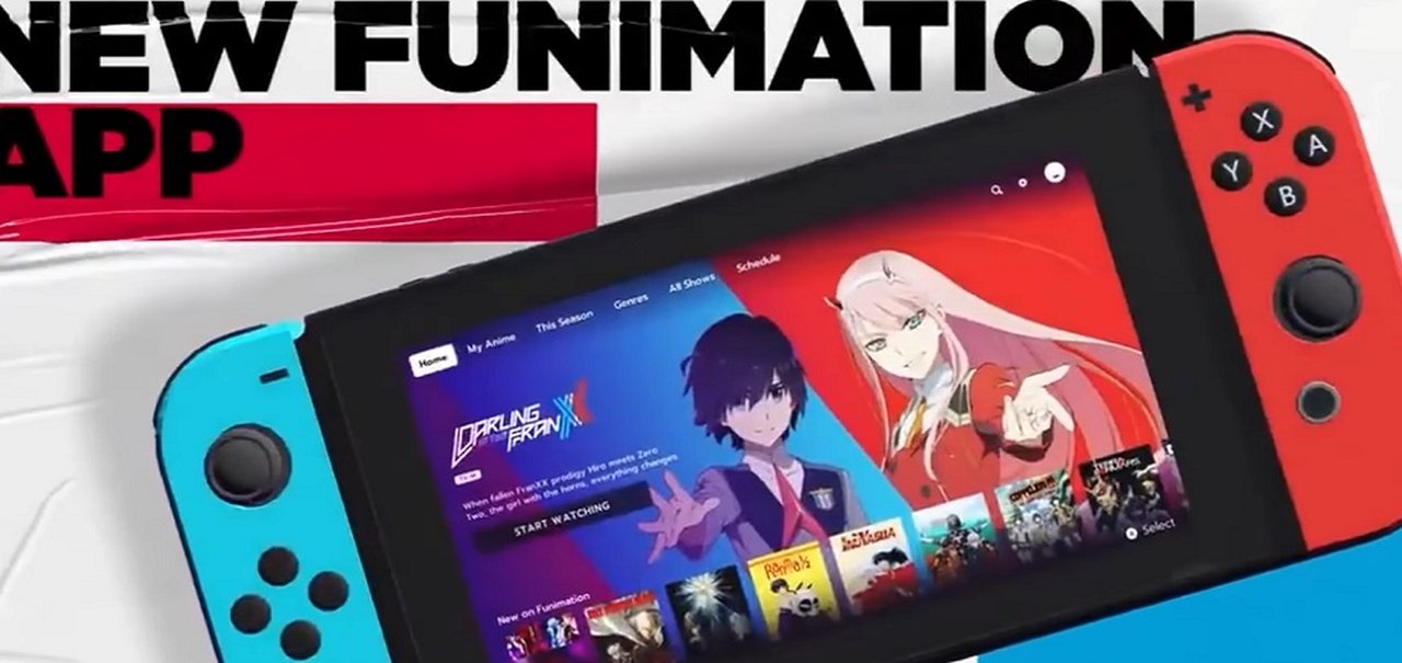 Nintendo Switch ganha app de animes da Funimation 