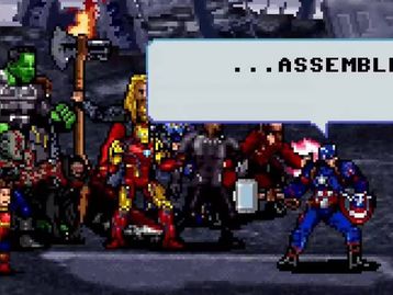 Assista à batalha final de Vingadores: Ultimato em versão 16 bits