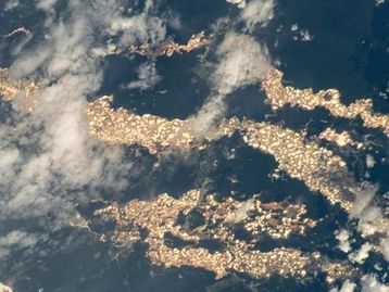 Fotos raras da NASA revelam 'rios de ouro' na Amazônia