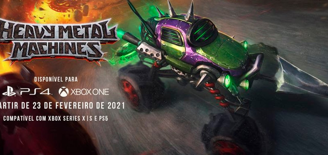 Heavy Metal Machines (HMM) chega aos consoles ainda em fevereiro