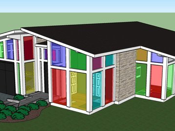 Janelas coloridas geram energia elétrica com luz externa e interna