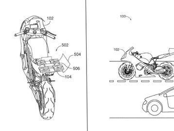 Honda patenteia moto elétrica com drone na traseira