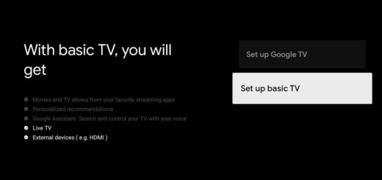 Google TV lança modo básico para deixar smart TV menos smart