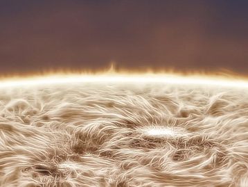 Veja imagem incrível do Sol feita por fotógrafo em seu quintal