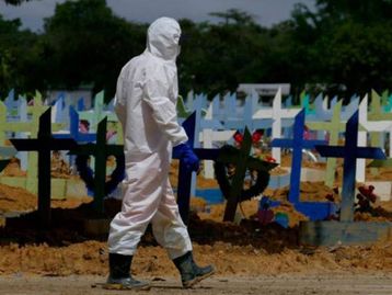 Brasil tem recorde de 1.954 mortos/dia na pandemia da covid-19