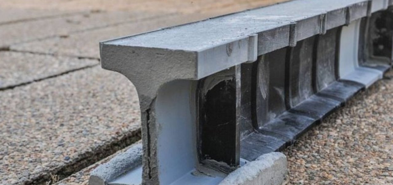 Vigas de plástico impressas em 3D são mais fortes que aço e concreto