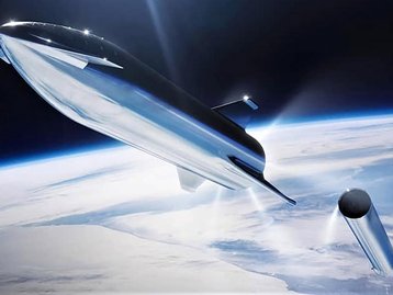 Elon Musk divulga foto do primeiro foguete Super Heavy Booster 1