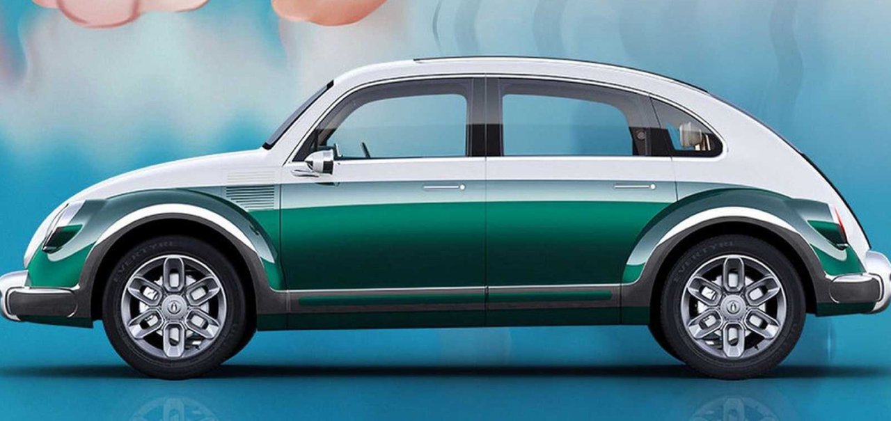 ‘Fusca elétrico chinês’ mostra mais semelhanças com o clássico da VW