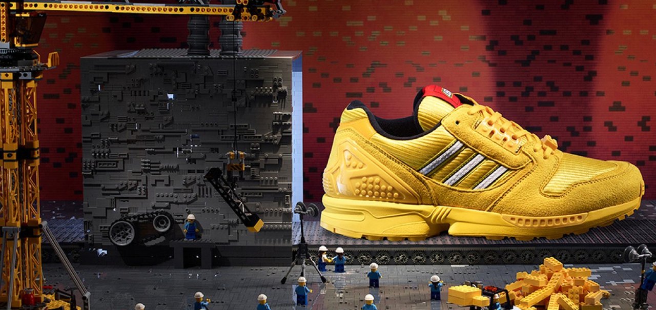 Adidas e LEGO lançam tênis com as cores clássicas do brinquedo