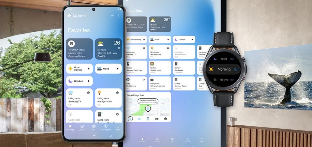 App Samsung SmartThings é atualizado com nova interface