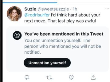 Twitter trabalha em botão para remover menções em conversas