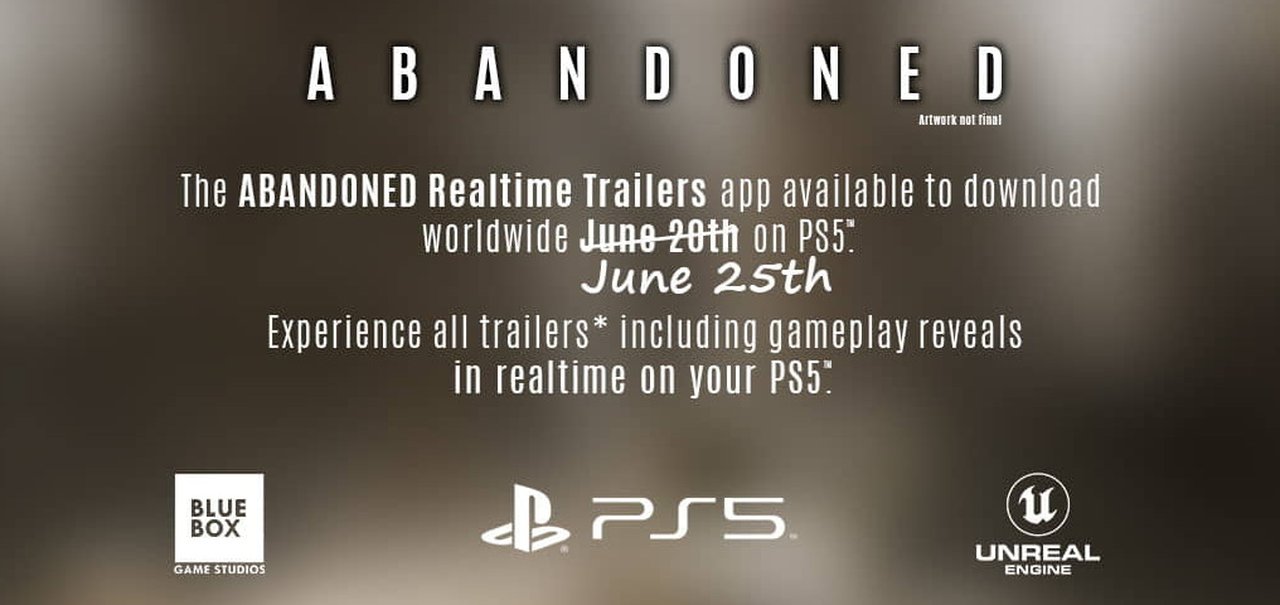 'App-trailer' de Abandoned para PS5 é adiado para agosto