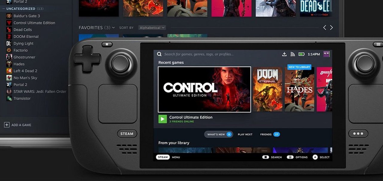 Sucesso do Steam Deck satura servidores e causa erros pré-venda