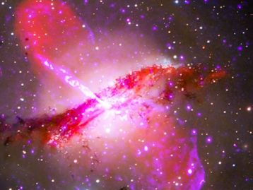 Event Horizon captura imagem de buraco negro cuspindo matéria