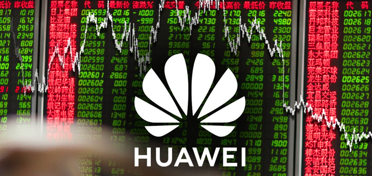 Huawei relata maior queda de receita de todos os tempos